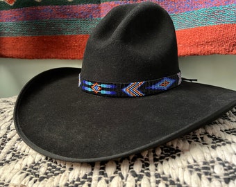 Southwest Beaded Hat Band - Etsy