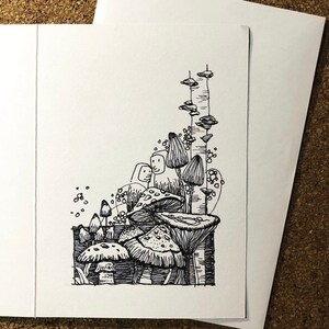 Personalized illustration card for birthday, wedding, Mother’s Day or any occasion