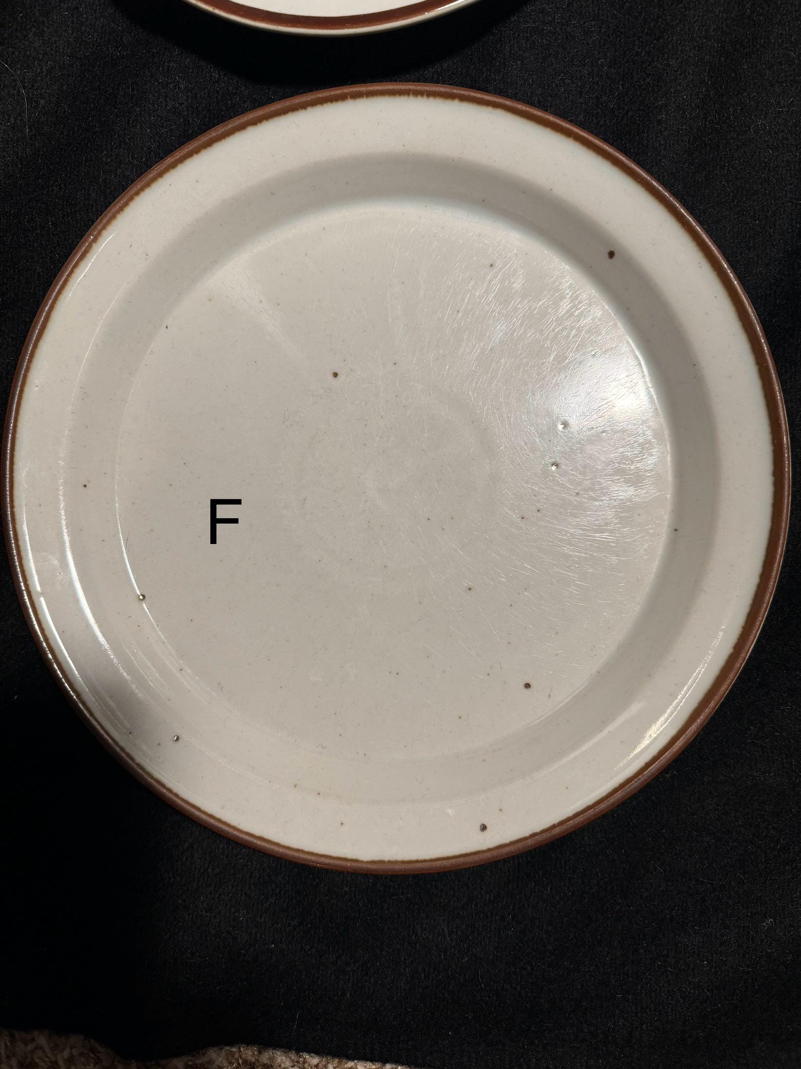 DANSK Brown Mist 大皿 丸皿 ラウンドプレート 3枚セット Dansk Brown Mist by Niels Refsgaard – Vintage Dinnerware Options