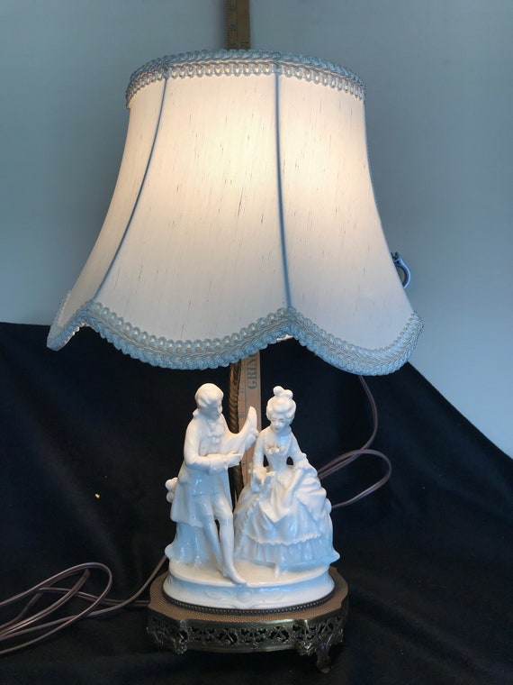 Vintage porcelain 2024 figurine lamps