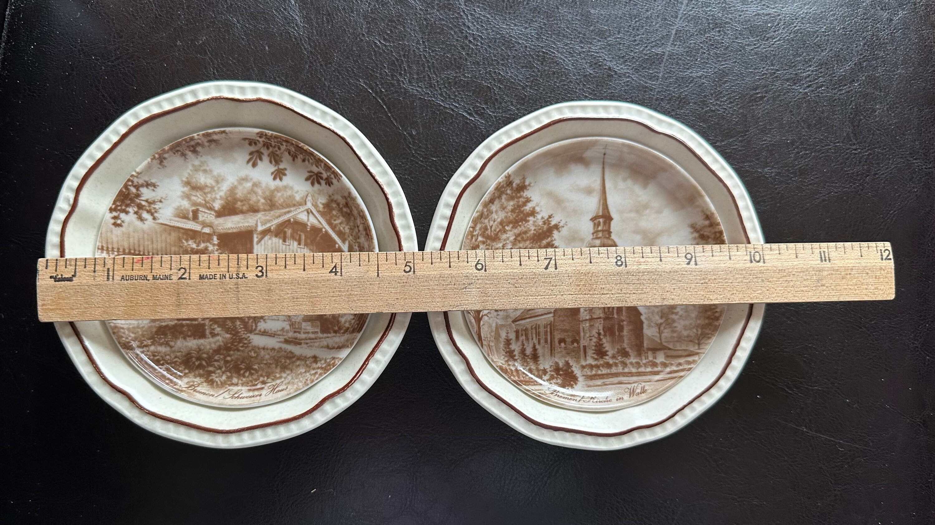 Vintage 2 Kaiser West Germany Plates With Motif Bremen/kirche Etsy