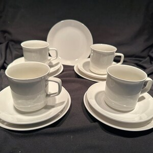 Set of 4 Elegant Johnson Brothers Ironstone Teacup or Coffee Mug Trio, IQ4, 1U4 and Mug, Mother Day Gift, Gift For her