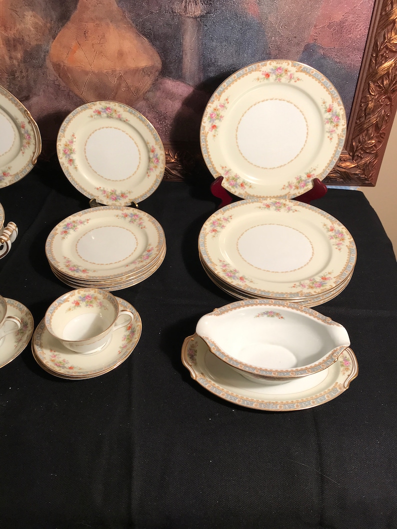35 pcs Vintage Noritake Dinner set Made in Occupied Japan Etsy