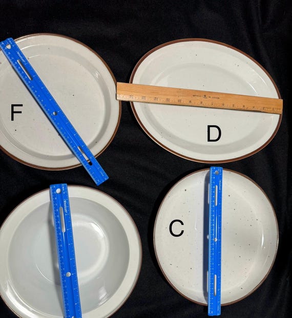 DANSK Brown Mist 大皿 丸皿 ラウンドプレート 3枚セット Dansk Brown Mist by Niels Refsgaard – Vintage Dinnerware Options