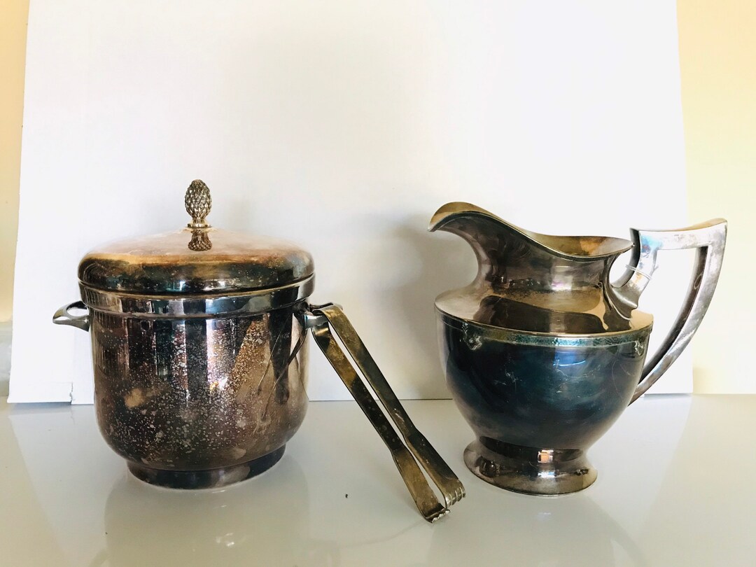 Vtg Sheffield Silver Plate Ice Buckey, Regal Quality Silver Hong Kong
