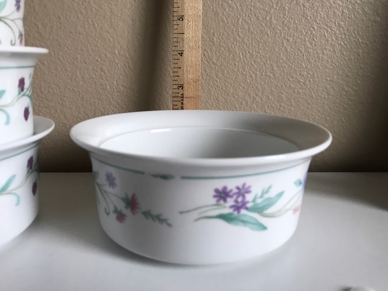 Set of 8 Vintage AVA Ramekins Bowls. Oneida Small Serving Dishes. Pot