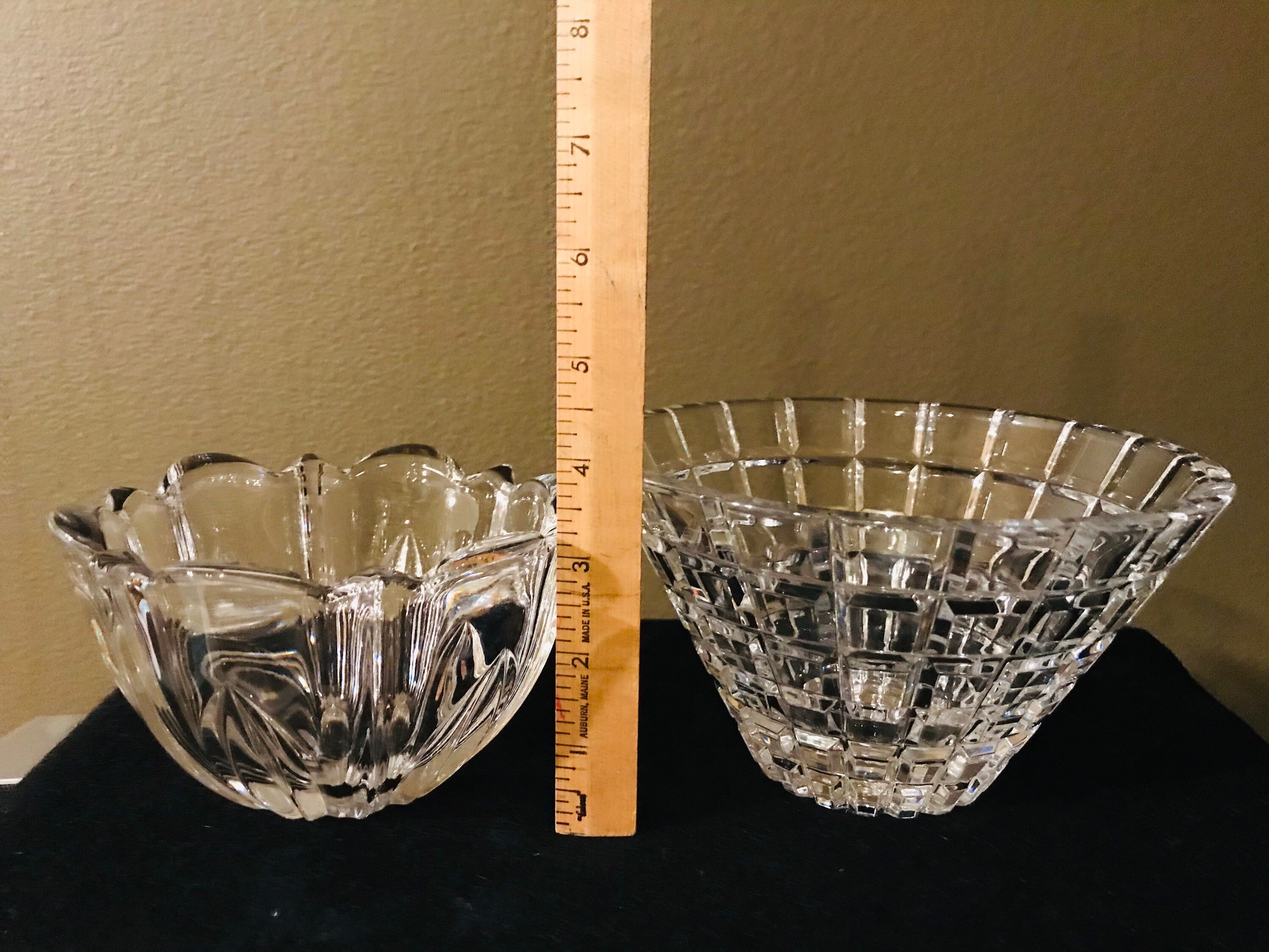 5 various Beautiful Crystal Bowls with lid Perfect for Etsy