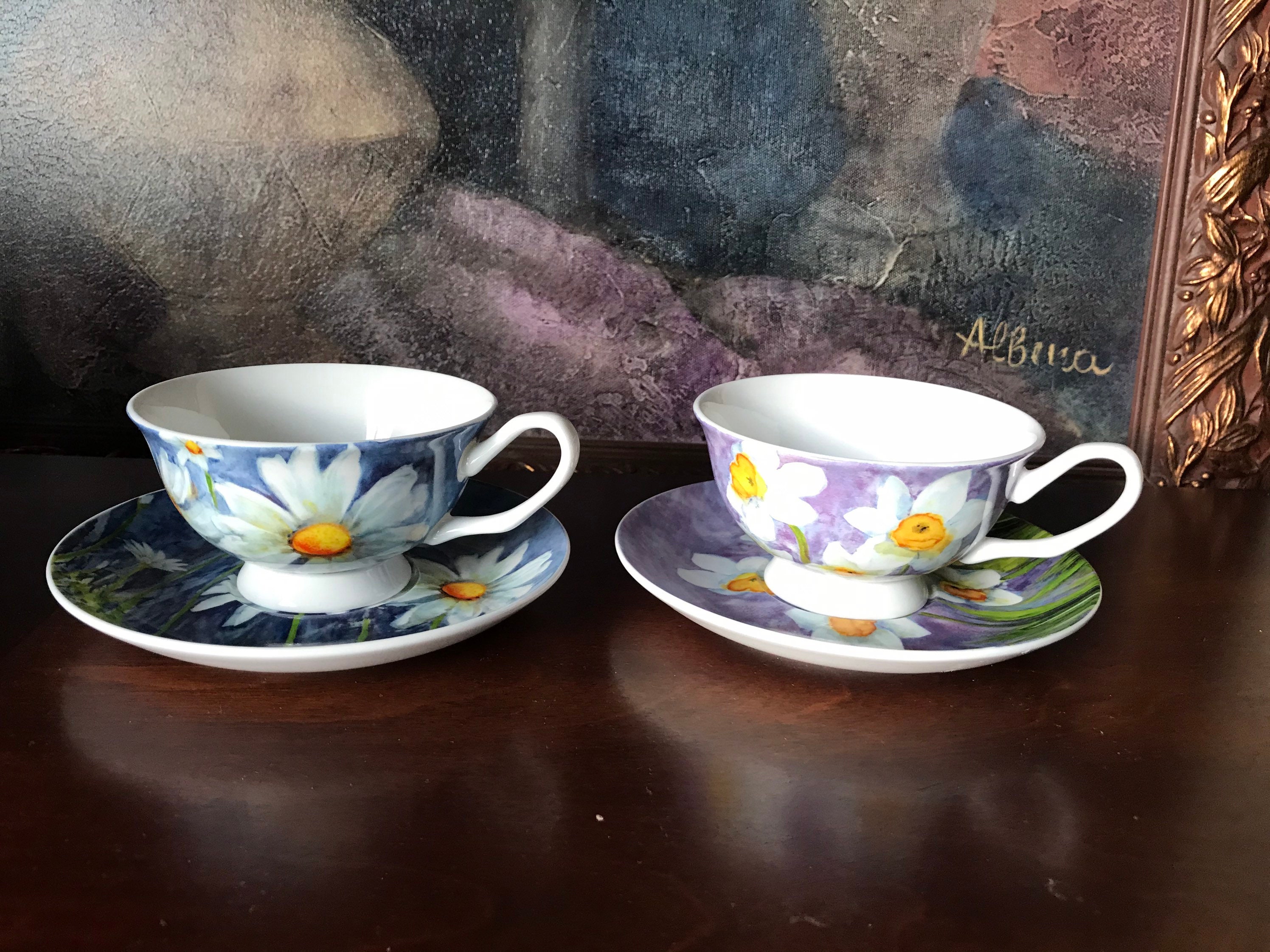 Beautiful Gracie China Rose Chintz Teapot Pair Tea Cup With Etsy