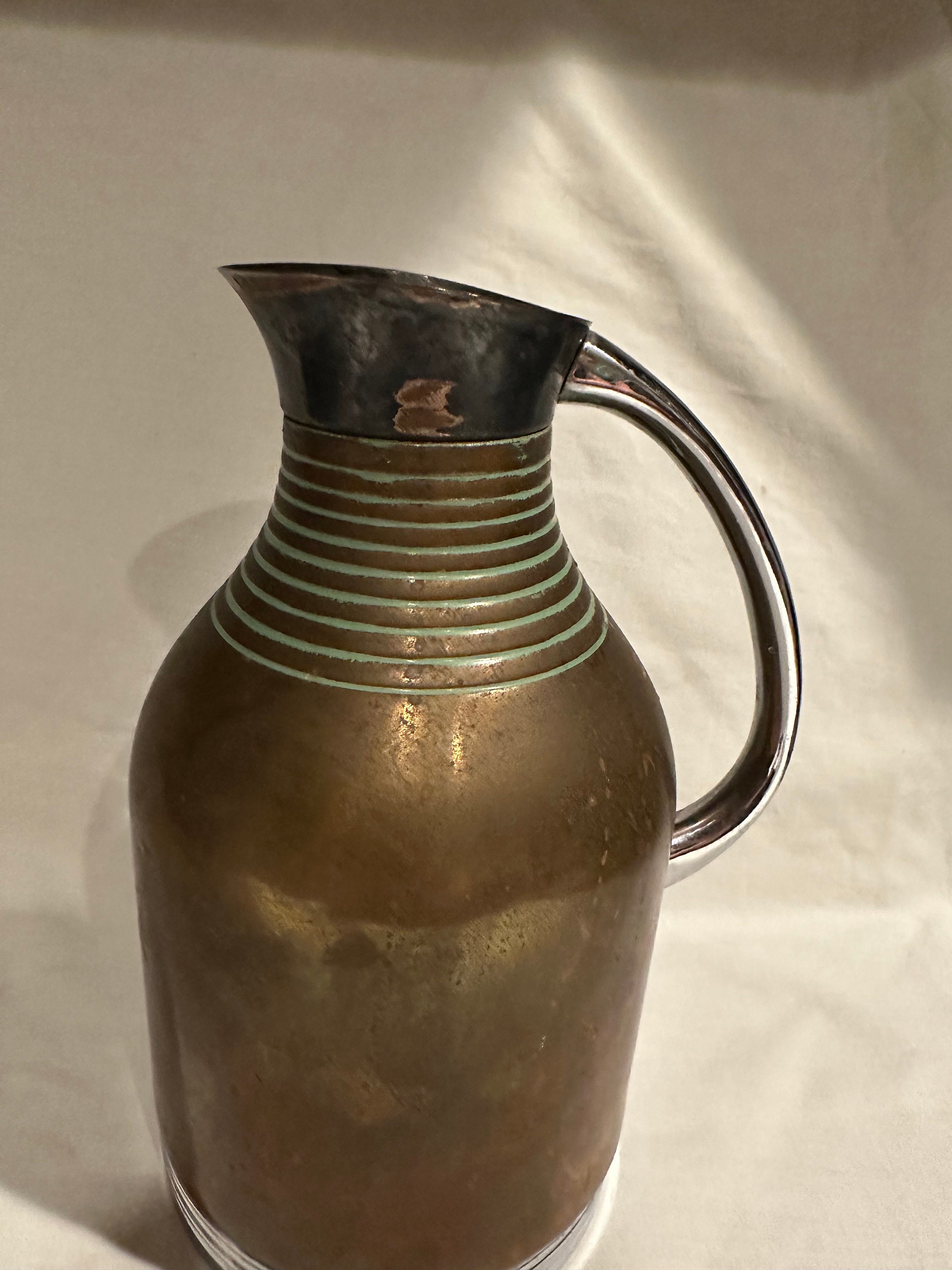 Vintage Landers Frary & Clark Universal Copper or Brass Thermos Carafe ...