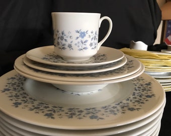 Beautiful ROYAL DOULTON Galaxy 5 Piece Place Setting for 8 people & 6 pieces Severing Set, Perfect for Holiday Family Party