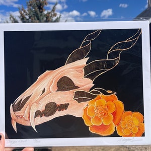 Dragon Skull Print