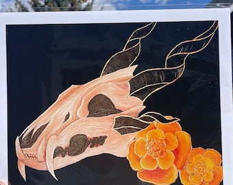 Dragon Skull Print