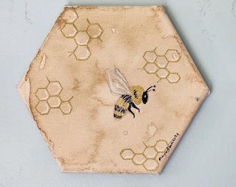 Bumble Bee and Honey Comb