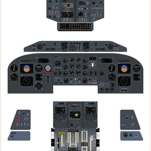 Bombardier Dash 8-300 Cockpit Poster (Digital Download) – Pilot Training Poster – Aviation Wall Art
