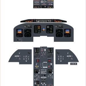 Bombardier CRJ-200 Cockpit Poster (Digital Download) – Pilot Training Poster – Aviation Wall Art