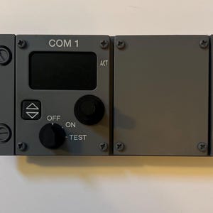 Q400 Dummy COM 1 Radio Panel