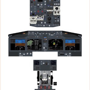 Boeing 737-8 MAX Cockpit Familiarization Poster