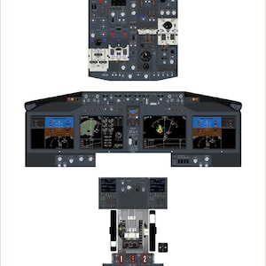 Boeing 737-8 MAX Cockpit Familiarization Poster