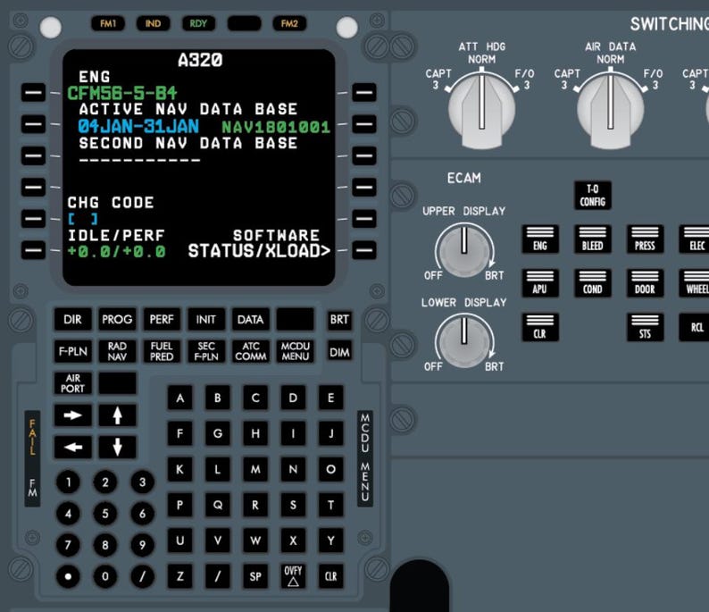 Airbus A320 Cockpit Familiarization Poster (printed) - Etsy