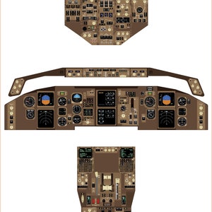 Boeing 757-200 Cockpit Familiarization Poster