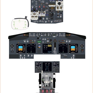 Boeing 737-800 Cockpit Poster (Digital Download) – Pilot Training Poster – Aviation Wall Art