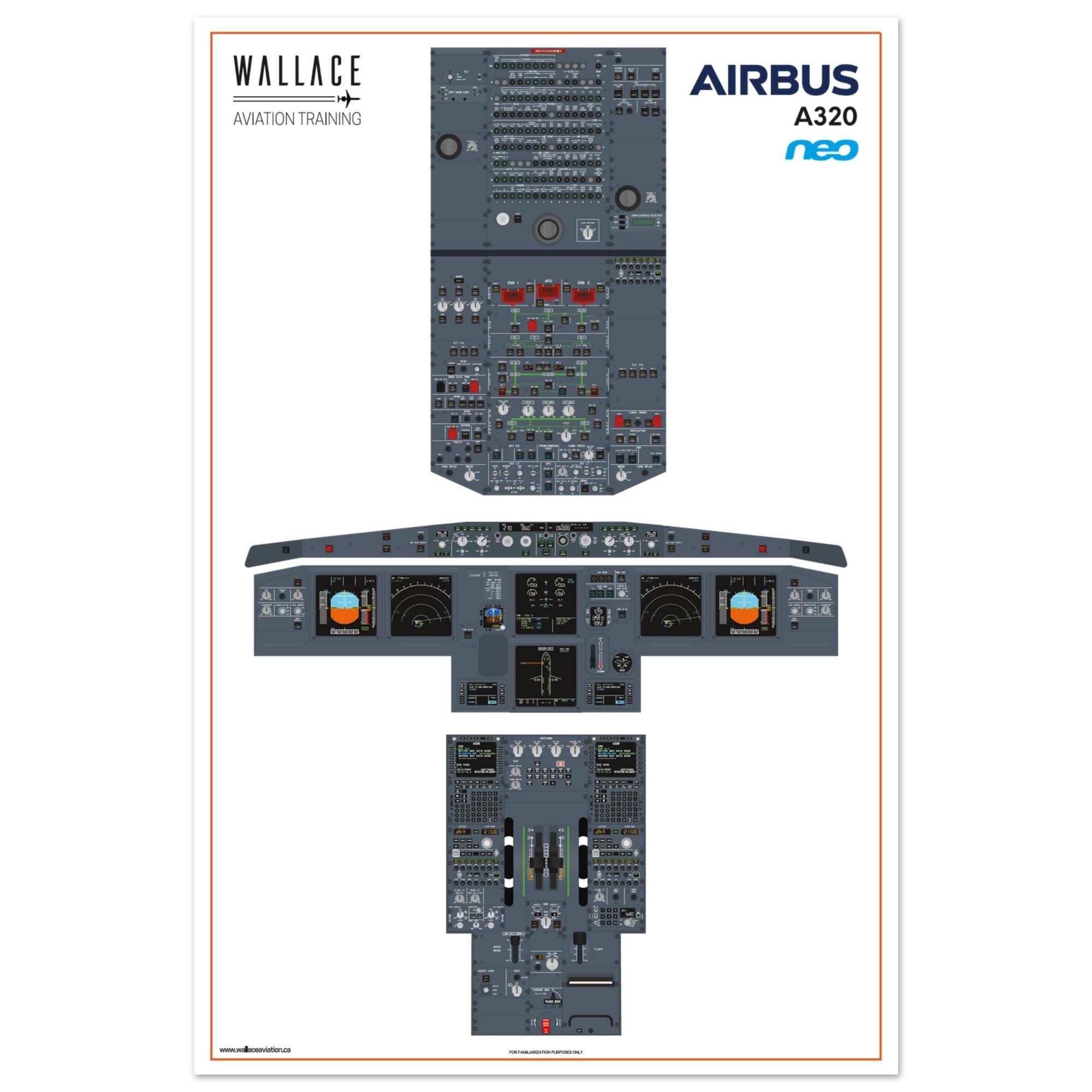 Airbus A320 NEO Cockpit Familiarization Poster (printed) - Etsy