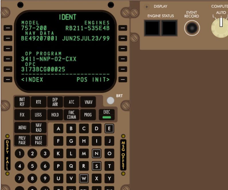 Boeing 757-200 Cockpit Familiarization Poster (printed) - Etsy