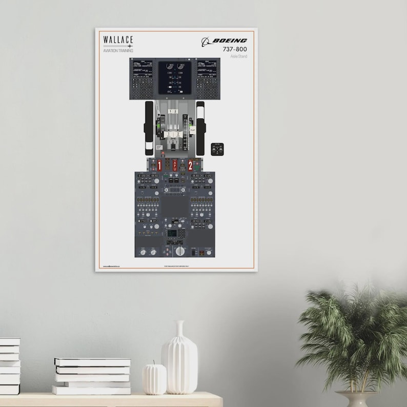 B737-800 Cockpit Familiarization Poster - Three Poster Set (printed) - Etsy