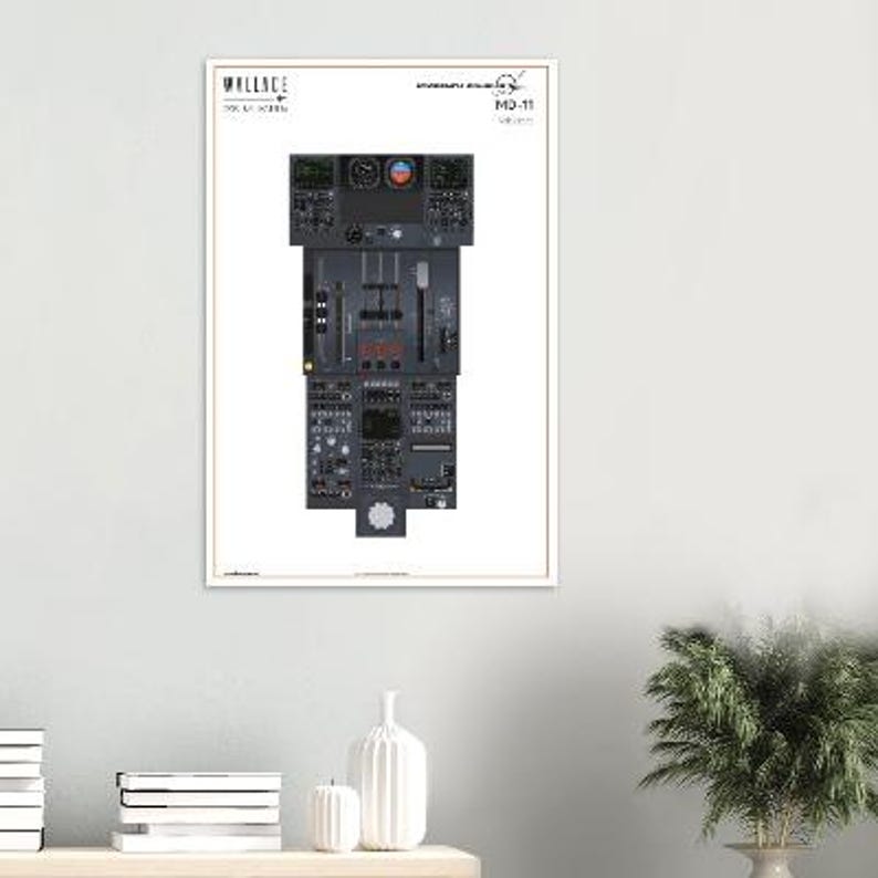 MD11 Cockpit Familiarization Poster - Three Poster Set (printed) - Etsy