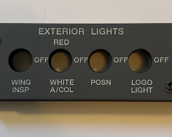 Q400 Right Side Exterior Lights Panel