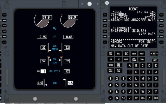 Boeing 737-800 Cockpit Poster (digital Download) – Pilot Training