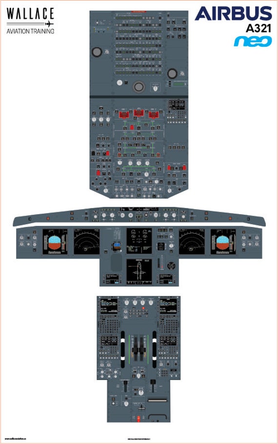 puluchanページ Airbus A321 NEO Cockpit Poster (digital Download) – Pilot Training