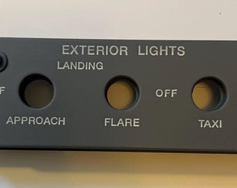 Q400 Left Side Exterior Lights Panel