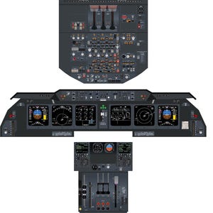 MD-11F Cockpit Poster (Digital Download) – McDonnell Douglas Flight Deck – Pilot Training Poster – Aviation Wall Art