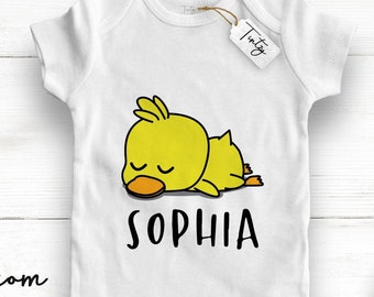 baby clothes with ducks on them