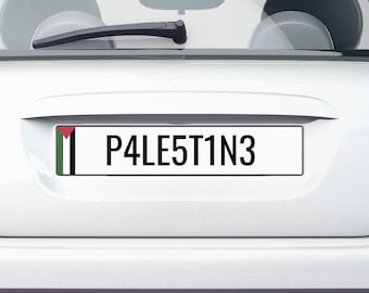 Palestine Car Sticker x2 , Free Palestine UK Number Plate Sticker, Freedom Decal,  Waterproof - Scratch Resistant - Tintzy