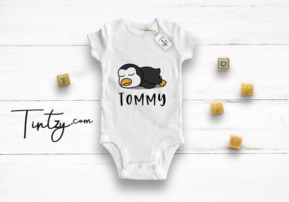 Penguin Baby Grow Cute Baby Gift Tintzy ™ Penguin Baby