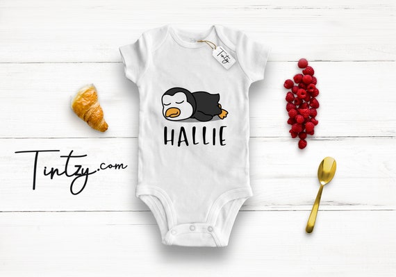 Penguin Baby Grow Organic Baby Suit Penguin Baby Gifts