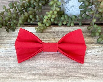 Red Dog Bow Tie, Dog Collar Bow Tie, Boy Dog Accessories, Dog Wedding Attire, Bow Ties For Dogs, Cute Puppy Bow Tie, New Dog Gift