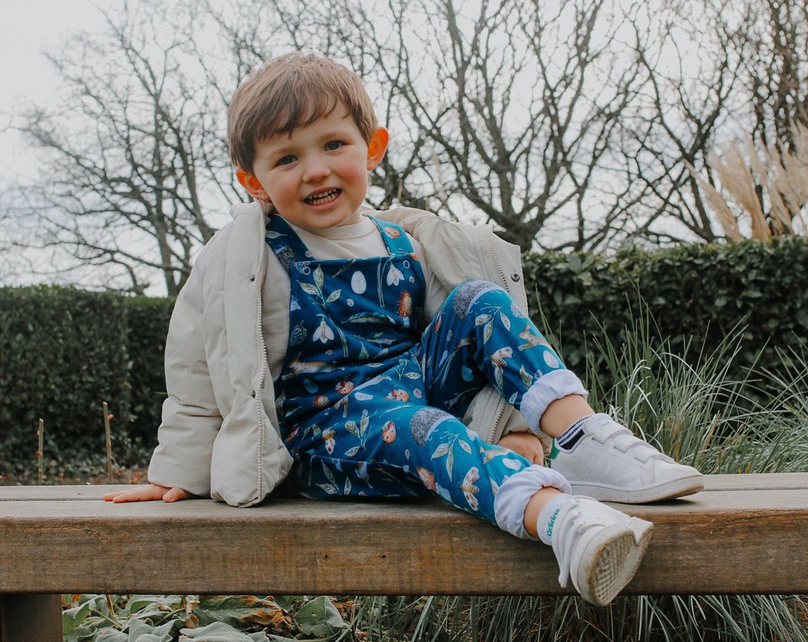 Organic Baby and Children's Dungarees Foraging Friends Etsy