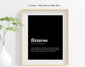Fitness Definition Print: Motivational Gym Wall Art (Digital Download)