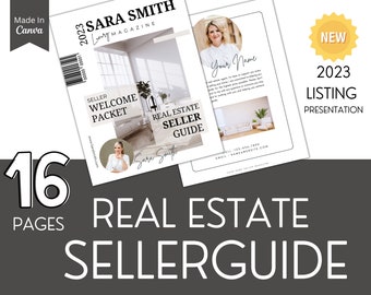 Real Estate Seller Guide Template: Luxury Listing Presentation (Canva, 16 Pages)