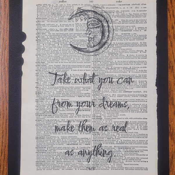 Dave Matthews Band  - Take what you can from your dreams Dictionary Art