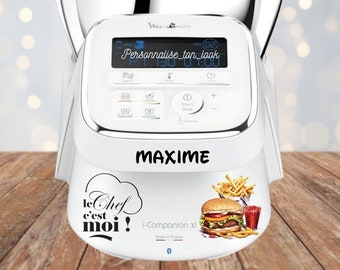 stickers companion autocollant fast food pour robot de cuisine companion XL , i-companion , robot Moulinex stickers personnalisé déco