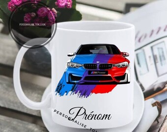 Mug voiture BMW tasse personnalisable BMW logo voiture