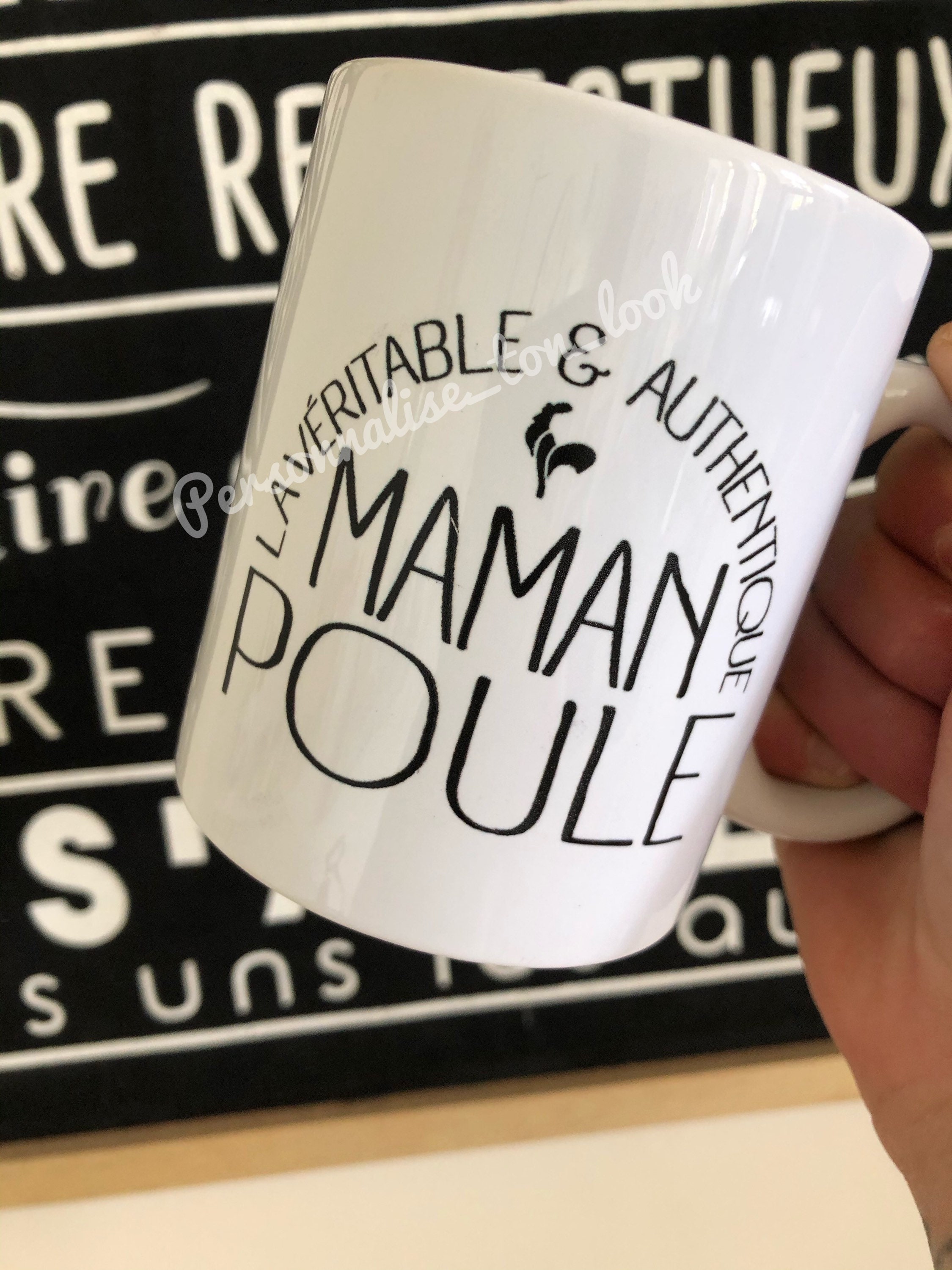 Mug Tasse Maman Poule Cadeau Personnalisée Mamie Grand Mere