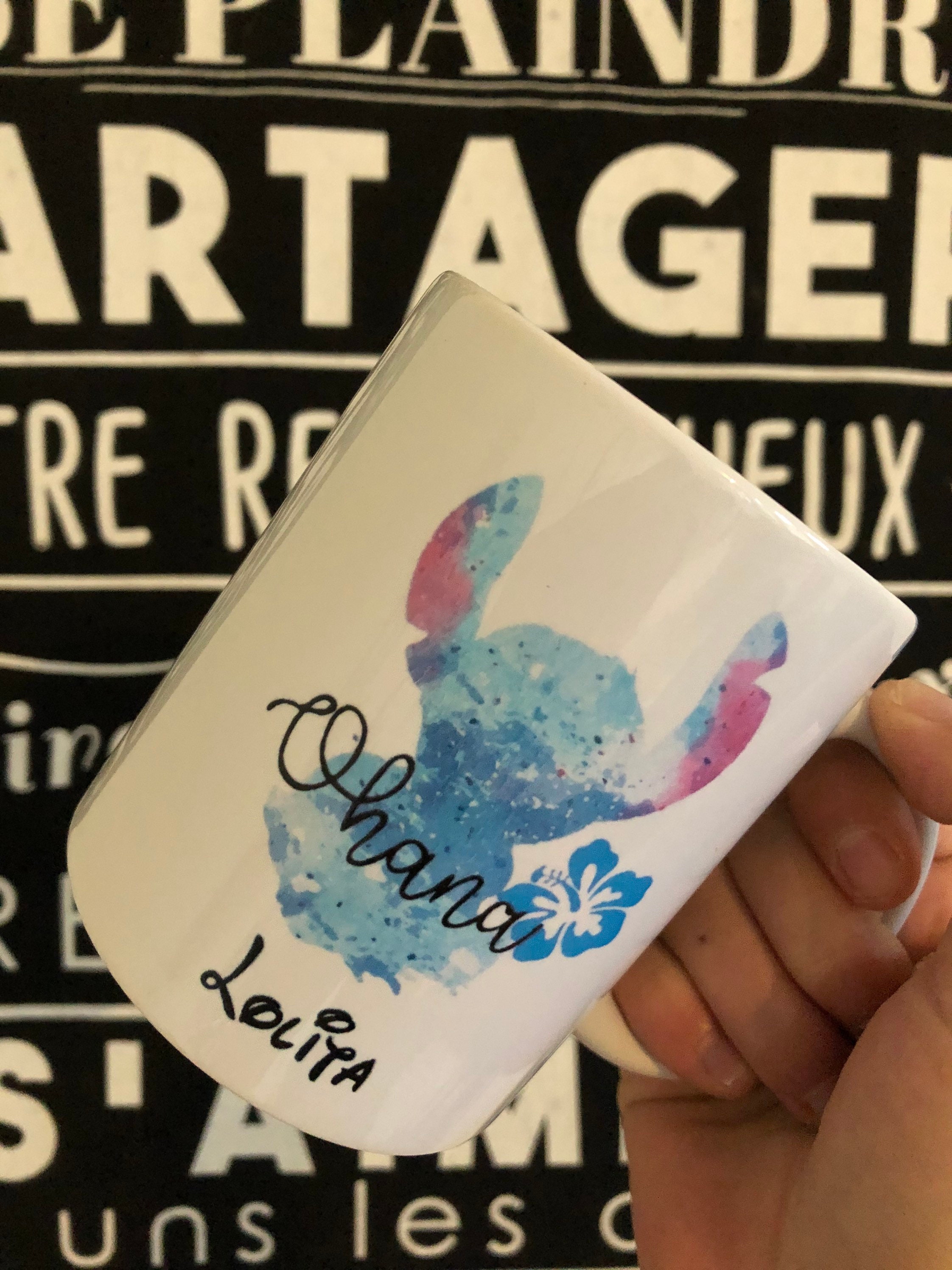 Mug Tasse Stitch Ombrage Revisité , Ohana Mug Personnalisable Prenom Personnalisé Stitch