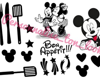 Autocollants stickers pour Cookeo et Thermomix décoration pour robot de cuisine stickers personnalisé Thermomix, Cookeo Mickey