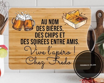 Planche apero personnalisée planche apéritif personnalisable planchette apéro planche a découper