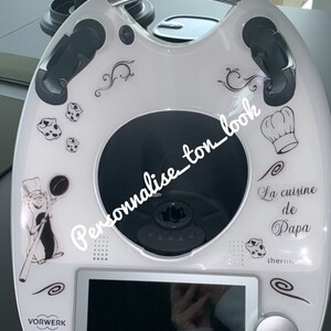 Sticker personalized stickers thermomix Cookeo Mr cuisine Cookeo “chef ratatouille”